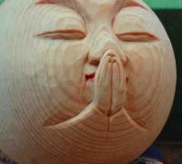 木彫・まんまるほとけ 7㎝タイプ