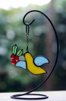 かわいい小鳥(黄色ボディ・滑空スタイル・ひいらぎ)